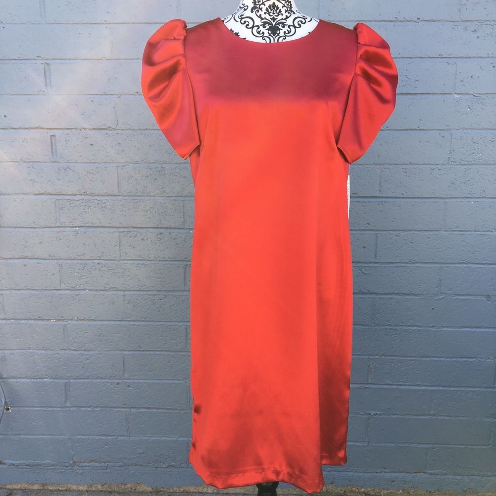 Shelby Nites Red Satin NWT Dress